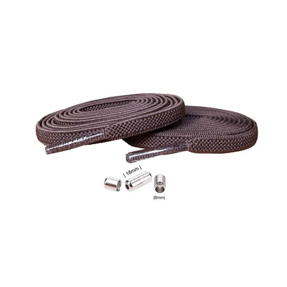 veters-elastisch-bruin-capsule-zilver