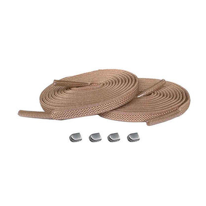 veters-elastisch-bruin-licht-capsule-zilver-mat