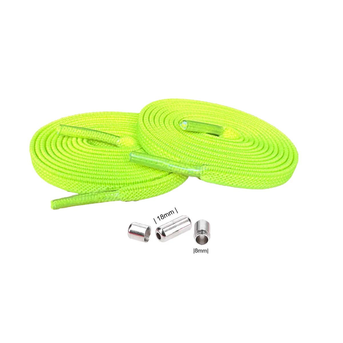veters-elastisch-geelneon-capsule-zilver