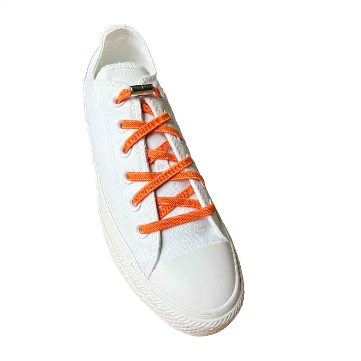 Oranje – veters elastisch oranje kapseln zilver 2