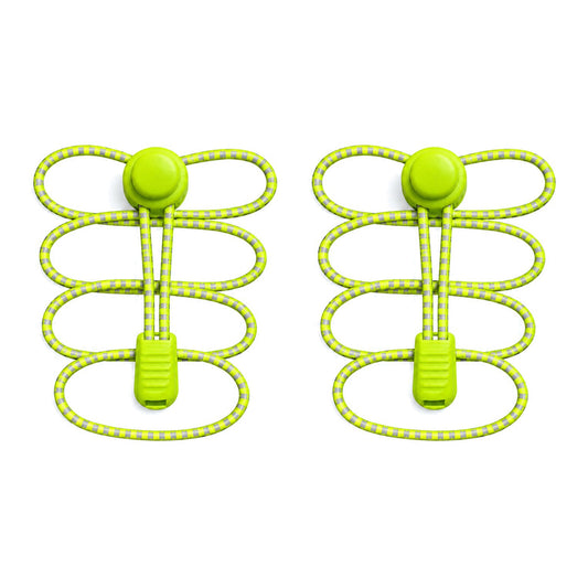 Geel neon – veters koordstopper reflecterend neongeel 01 hoofdafbeelding