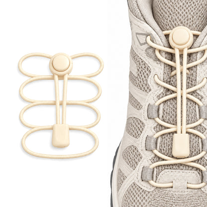 Beige – veters koordstopper snelsluiting beige 01 hoofdafbeelding