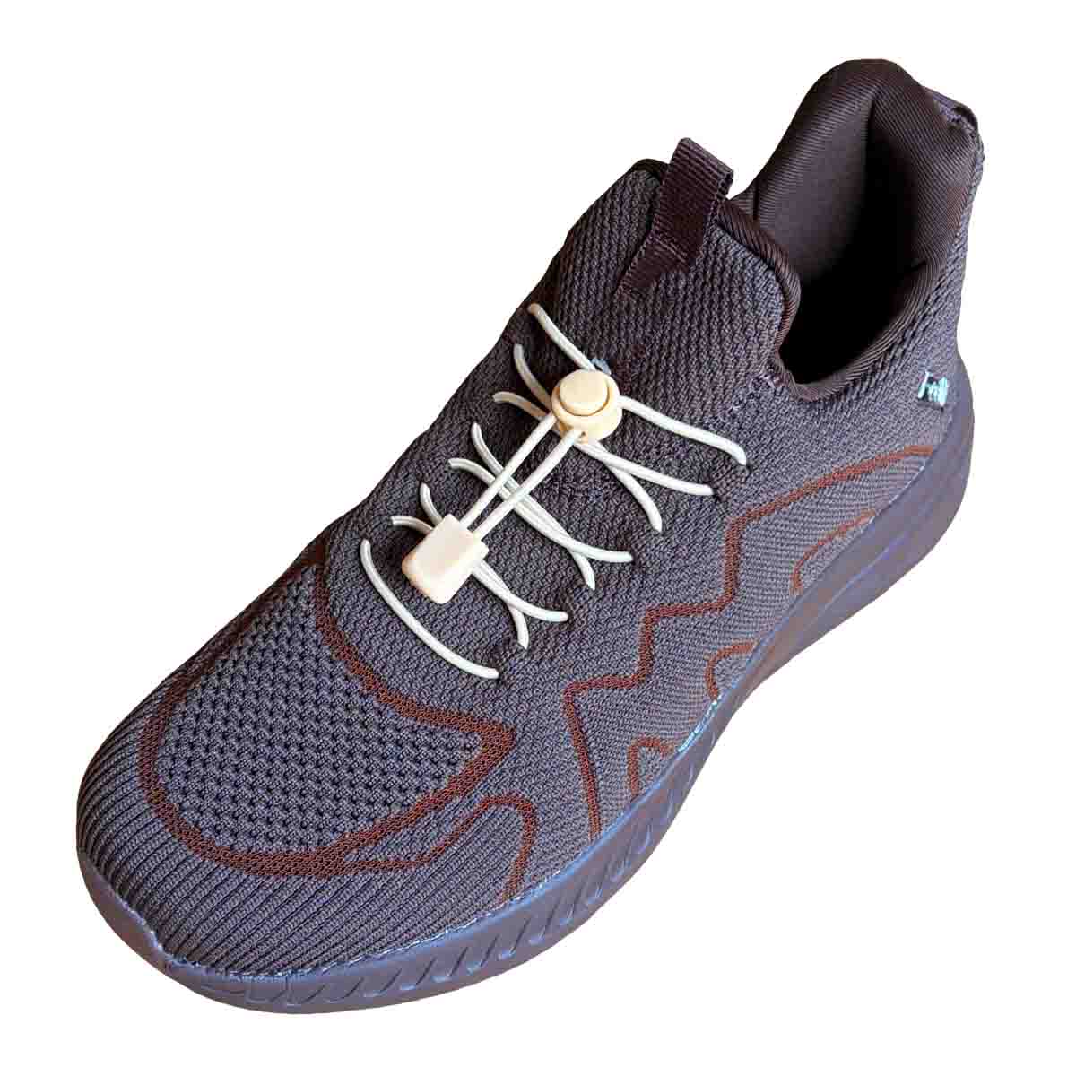Beige – veters koordstopper snelsluiting beige schoenen