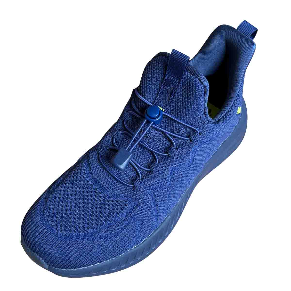 Blauw marine – veters koordstopper snelsluiting blauw navy schoenen