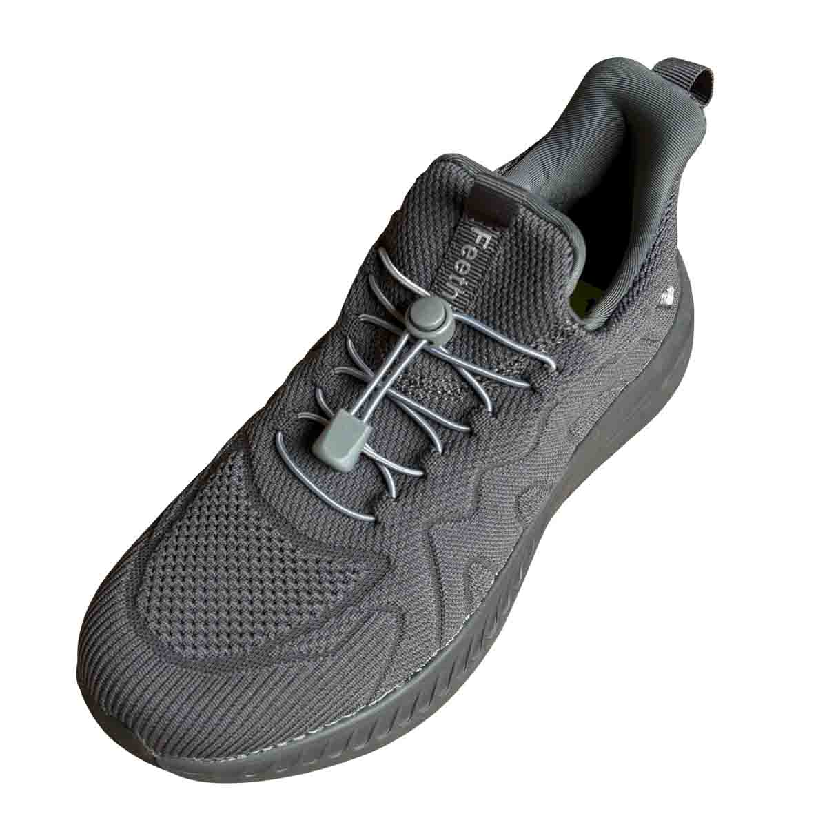Grijs donker – veters koordstopper snelsluiting grijs schoenen