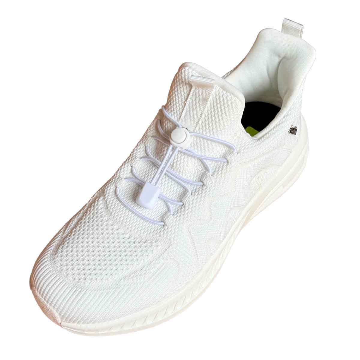 Wit – veters koordstopper snelsluiting wit schoenen