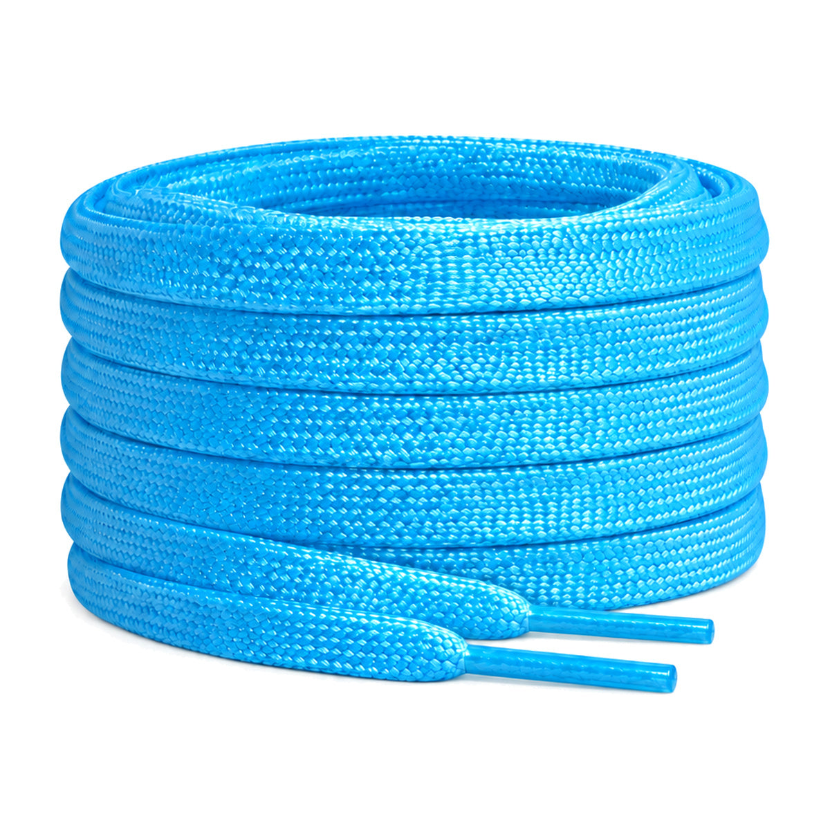 Blauw – veters lichtgevend plat blauw 01 hoofdafbeelding