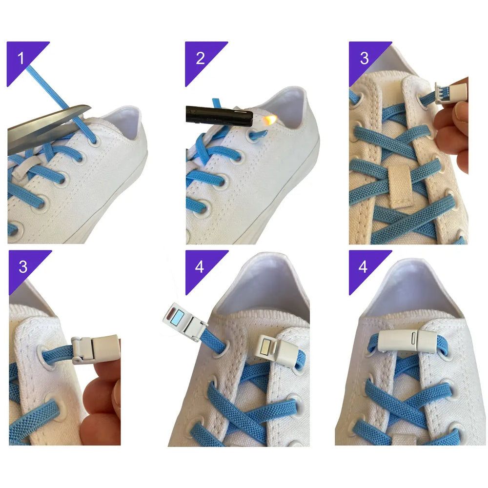 Handleiding elastische veters met magneetsluiting