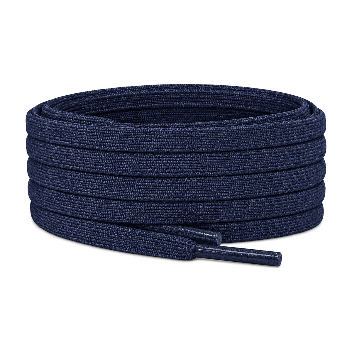 Blauw marine – veters plat smal voetbal blauw navy 01 hoofdafbeelding