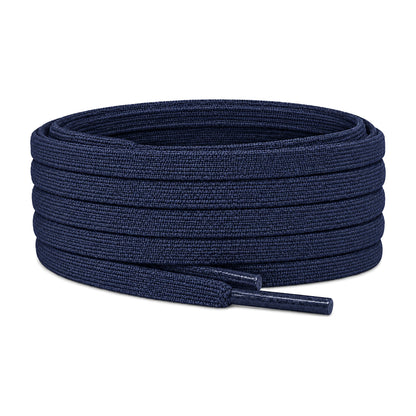 Blauw marine – veters plat smal voetbal blauw navy 01 hoofdafbeelding
