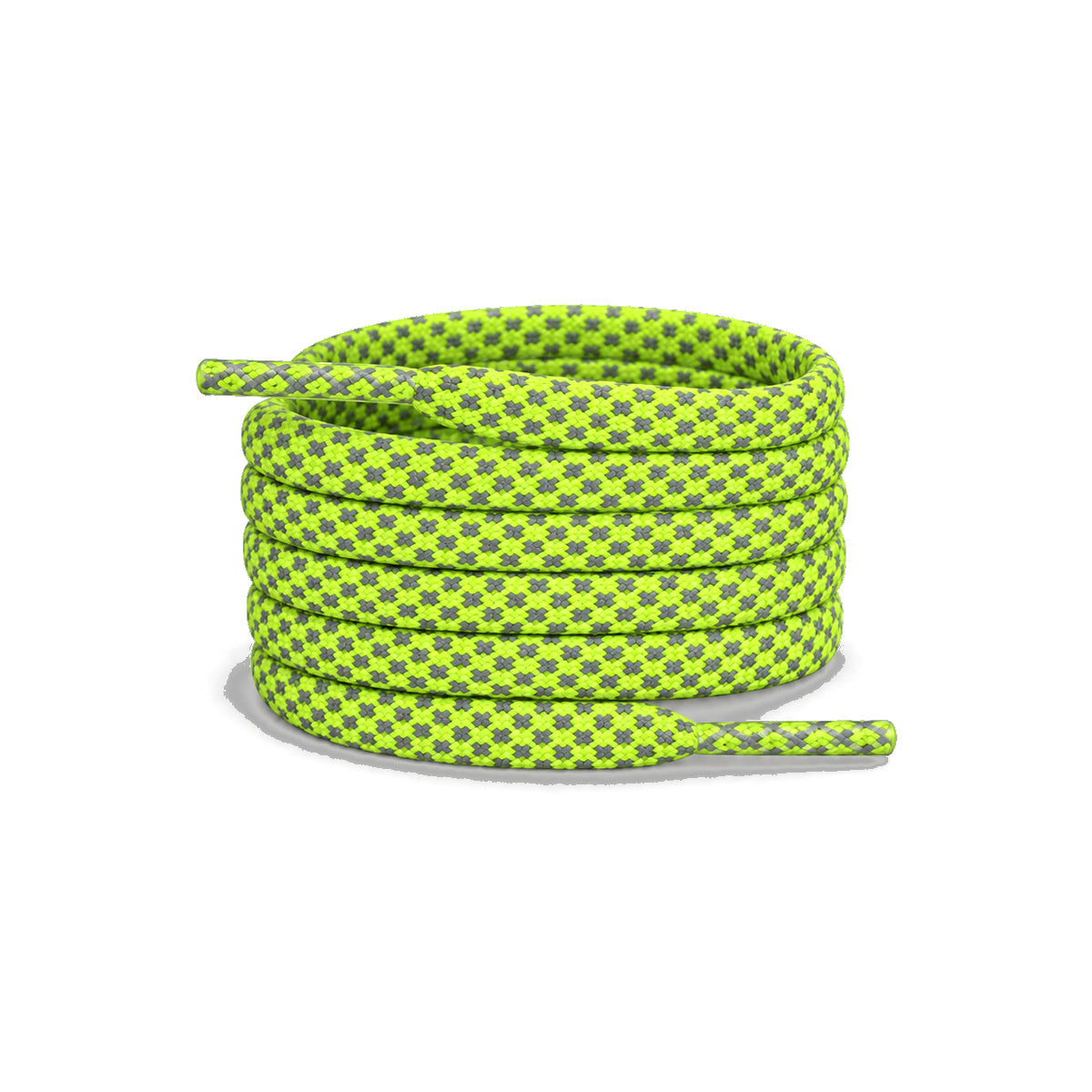 Geel Groen Neon – veters reflecterend plat geel groen neon 01 hoofdafbeelding