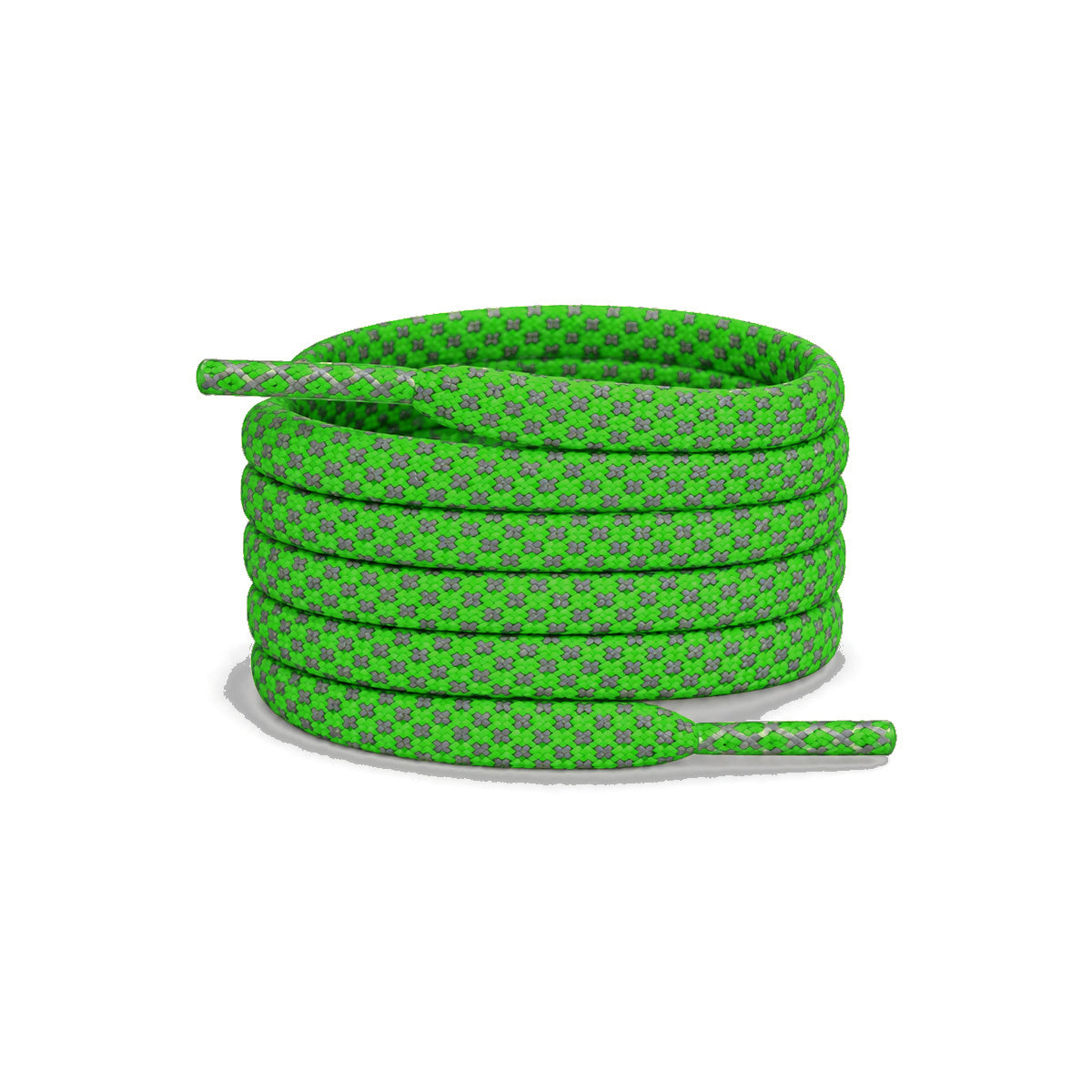 Groen licht – veters reflecterend plat groen 01 hoofdafbeelding