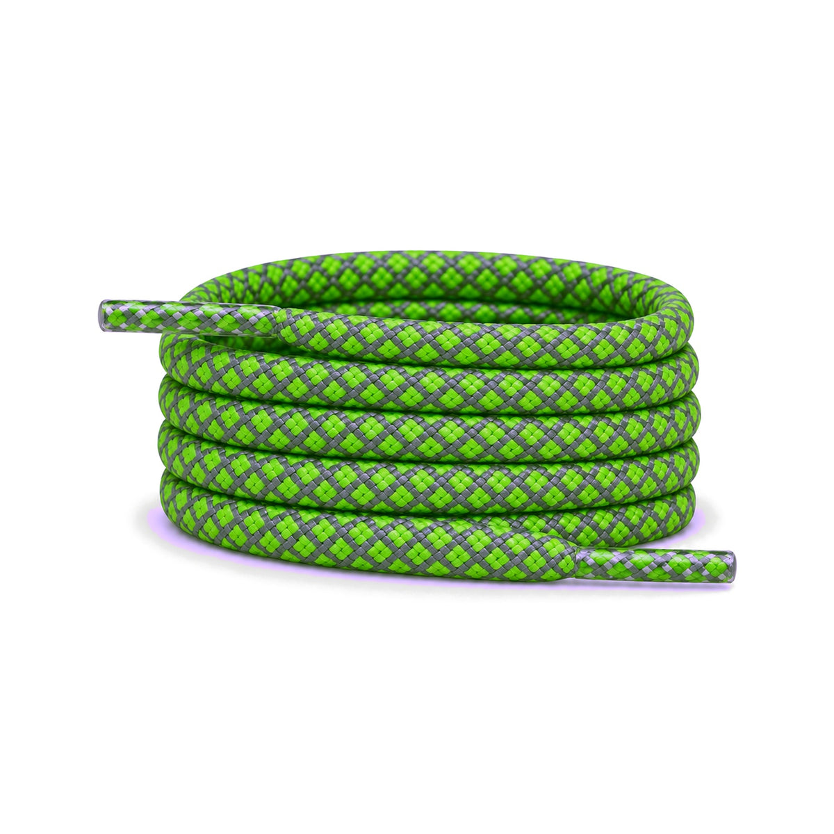 Groen licht – veters reflecterend rond groen licht