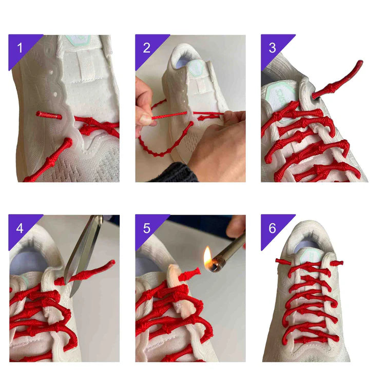 Handleiding elastische veters met knopen